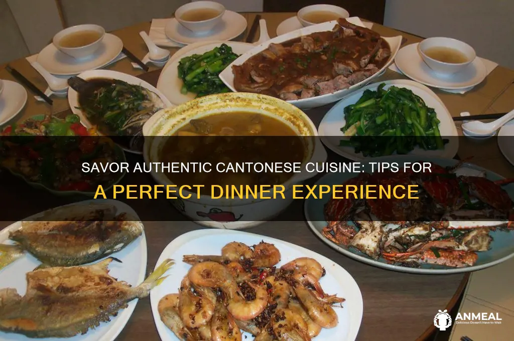 have a nice dinner in cantonese