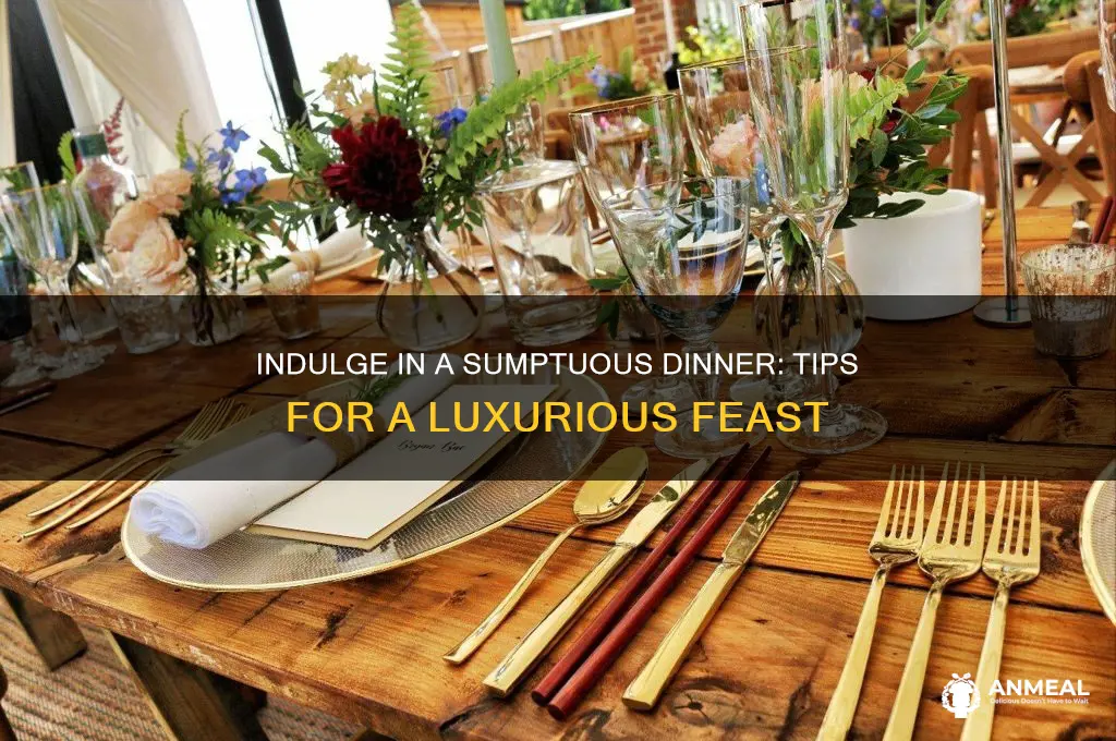 have a sumptuous dinner