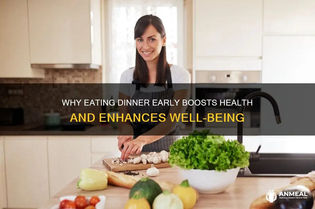 have an early dinner meaning