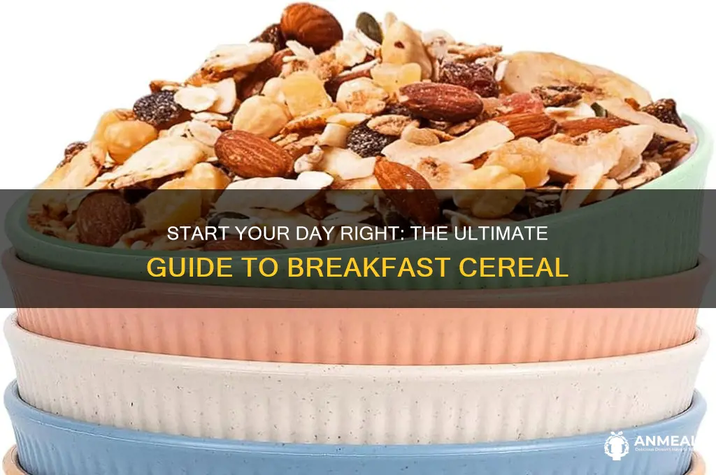 have breakfast ceareal