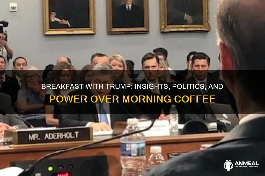 have breakfast with donald trump