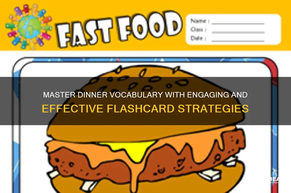have dinner flashcard