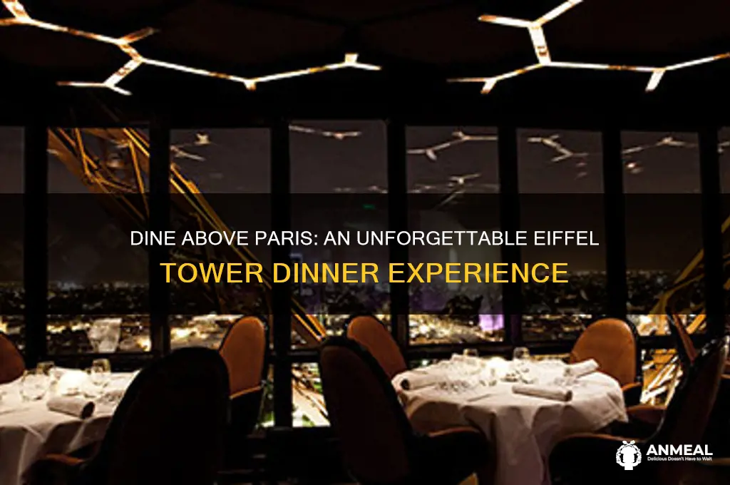 have dinner on top of the eiffel tower