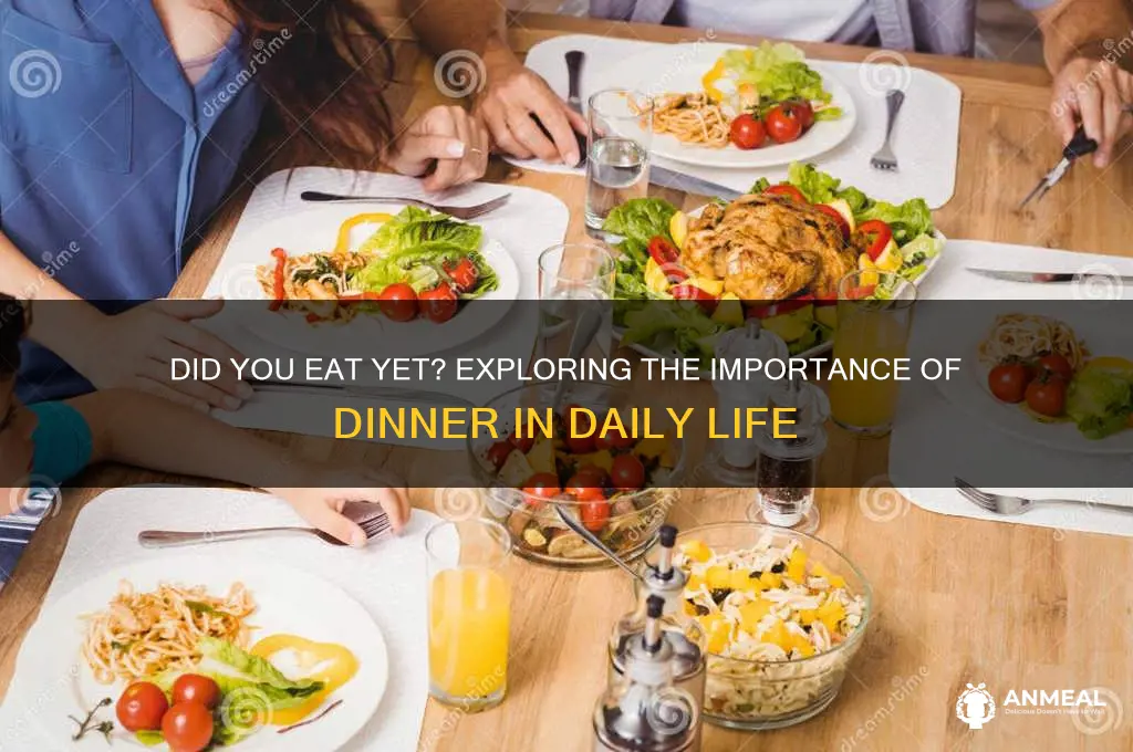 have u ate dinner