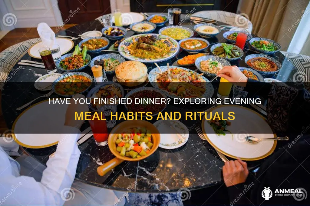 have u finished dinner