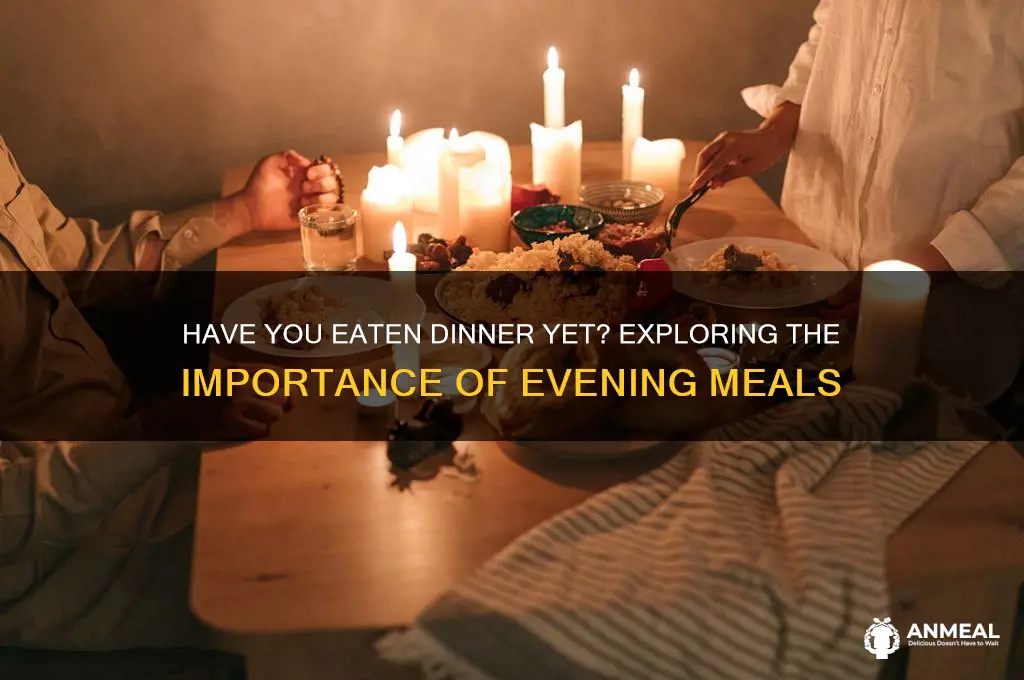 have you aten dinner