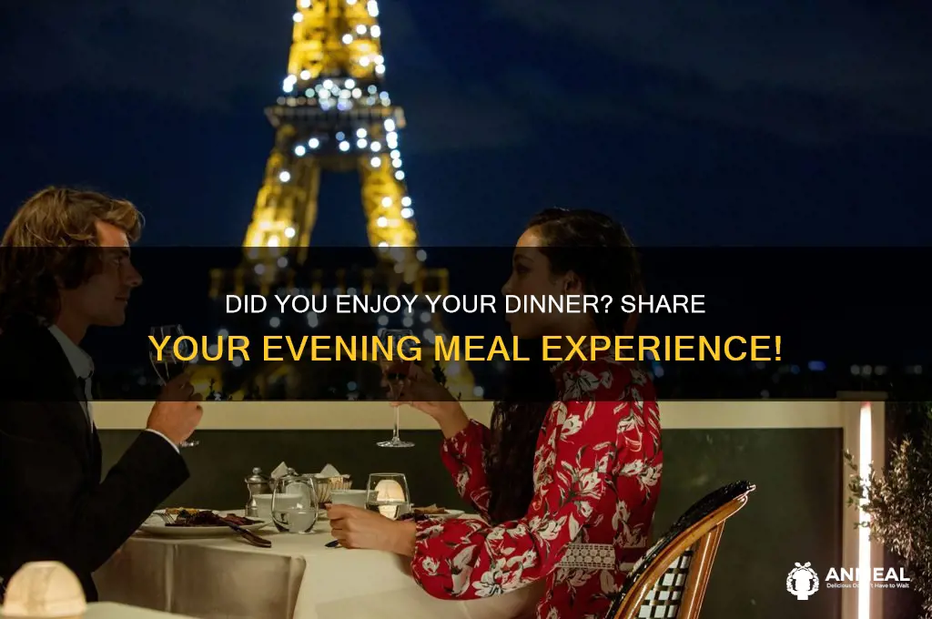 have you taken your dinner answer