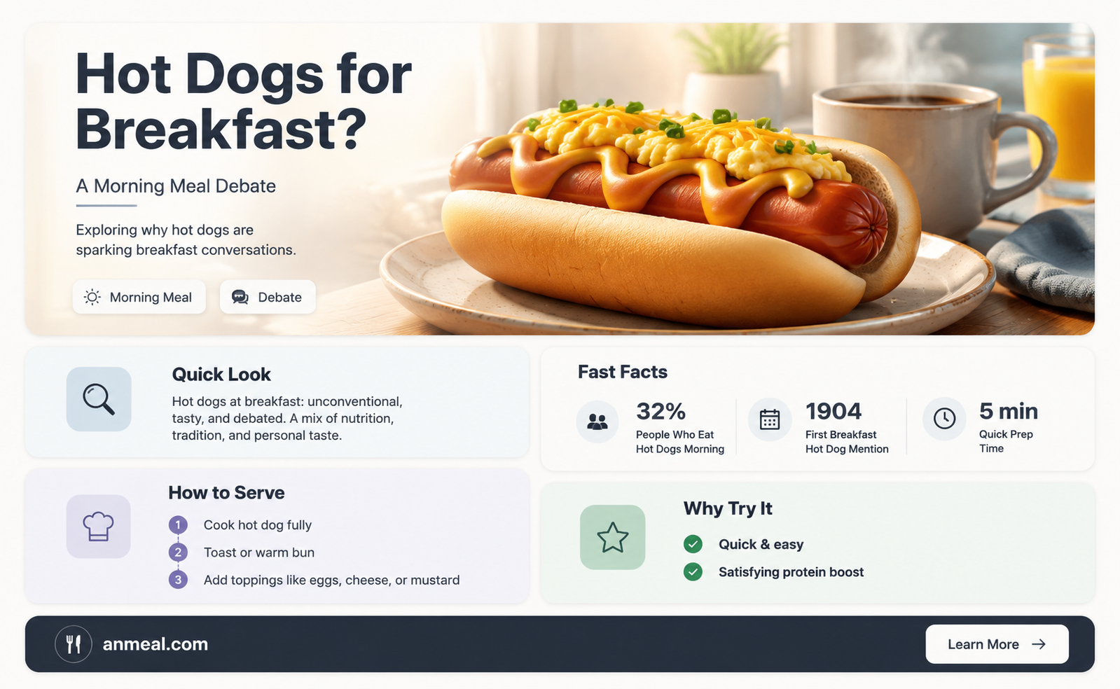 are hot dogs breakfast food