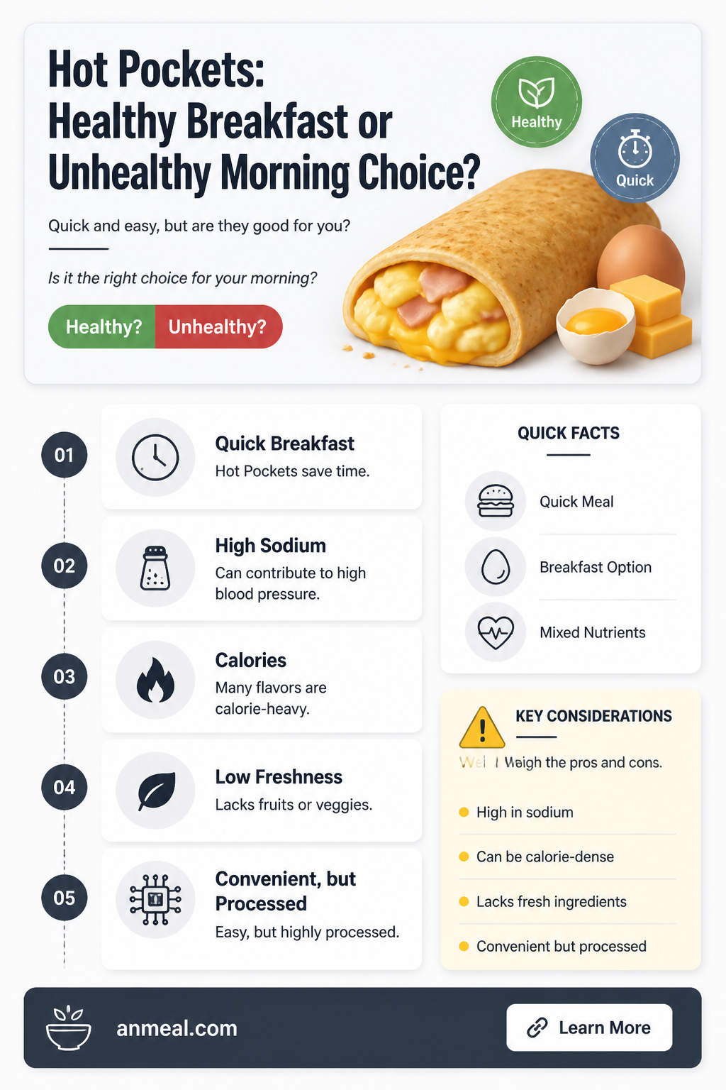 are breakfast hot pockets bad for you