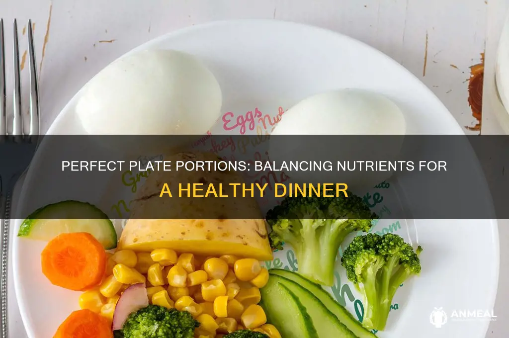 how a dinner plate should look