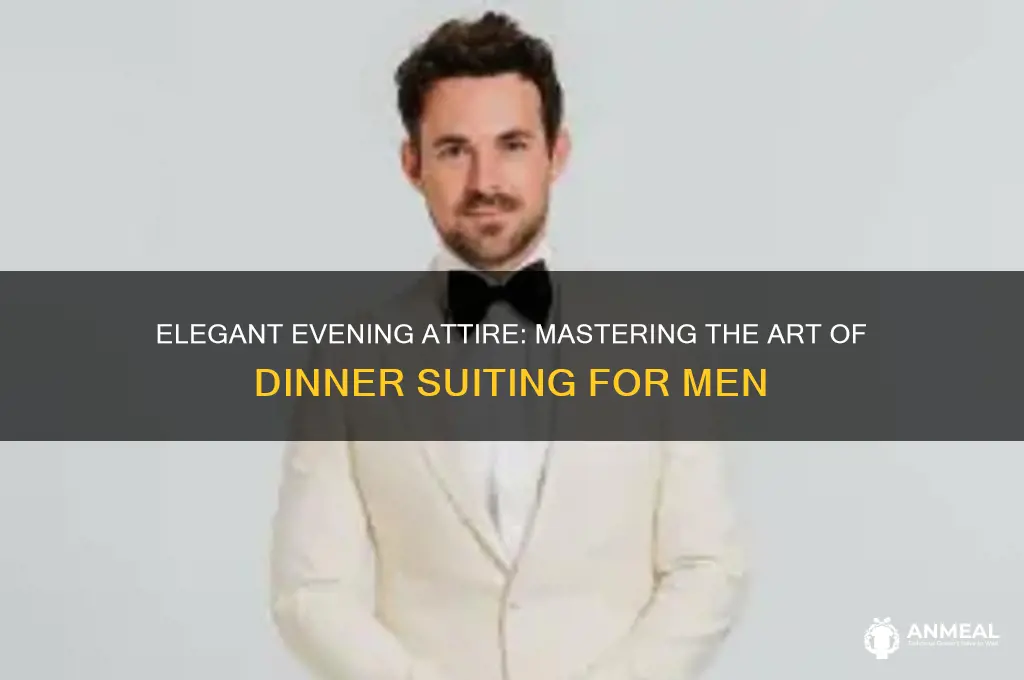 how a man suits up during dinner