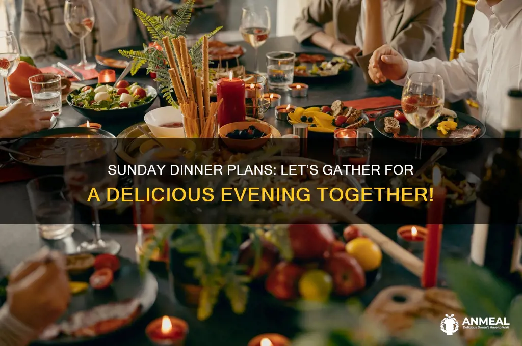 how about dinner this coming sunday