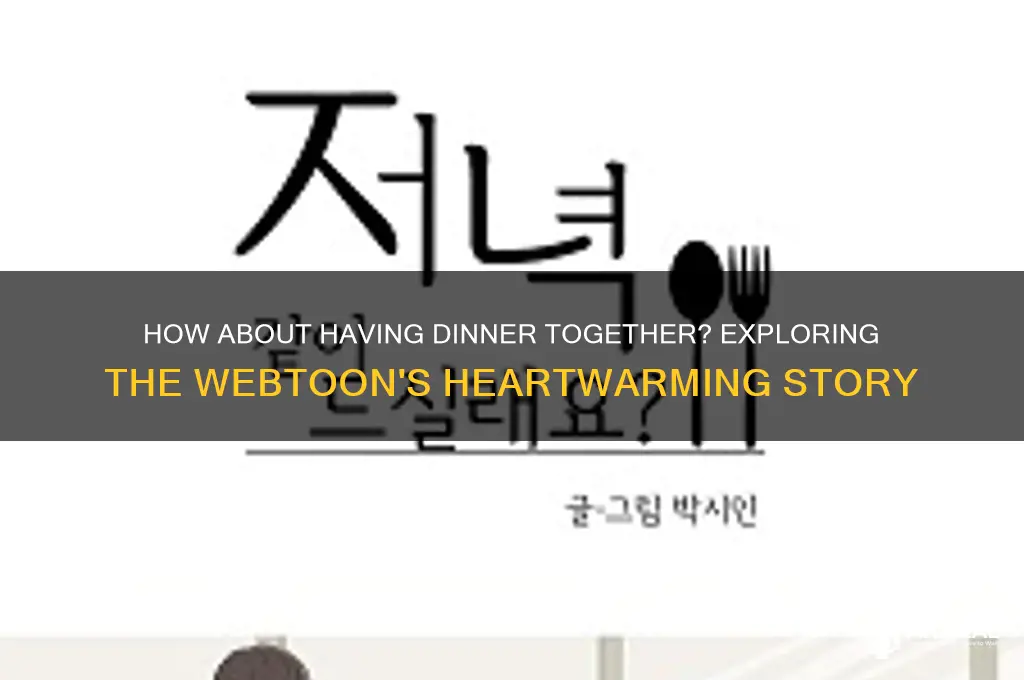 how about having dinner together webtoon