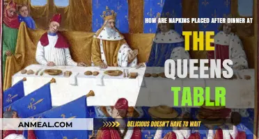 Royal Etiquette: Napkin Placement After Dinner at the Queen's Table