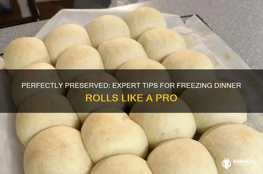 how best to freeze dinner rolls