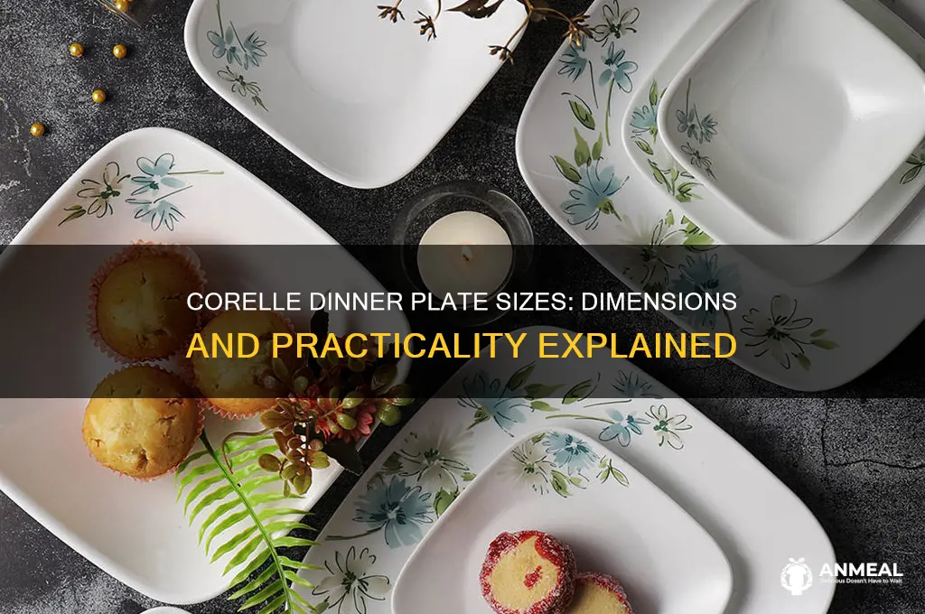 how big are corelle dinner plates