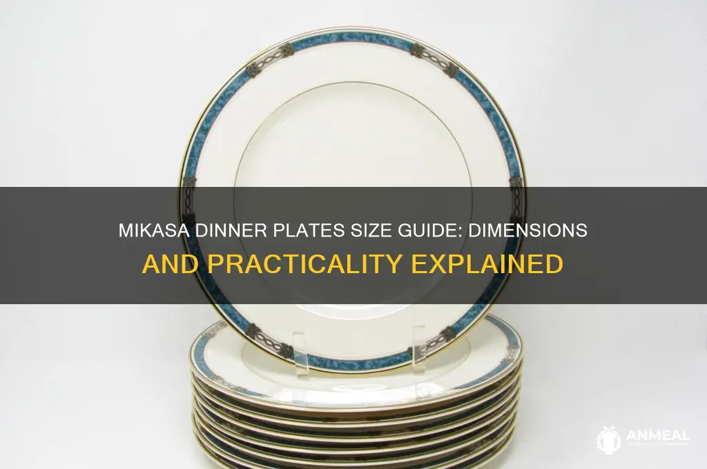 how big are mikasa dinner plates