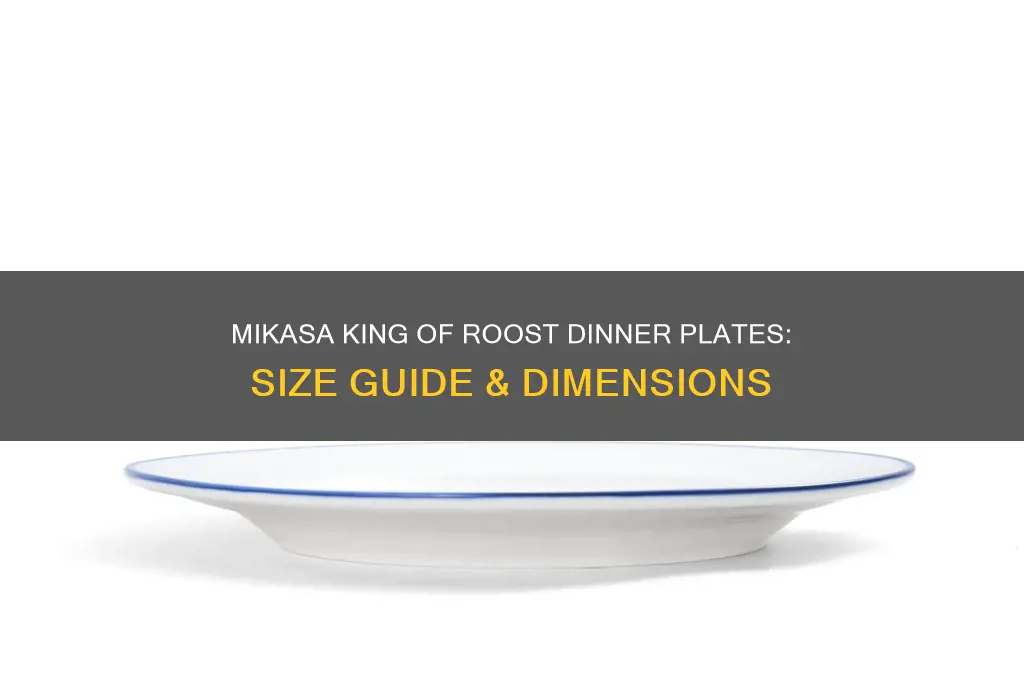 how big are mikasa king of roost dinner plates