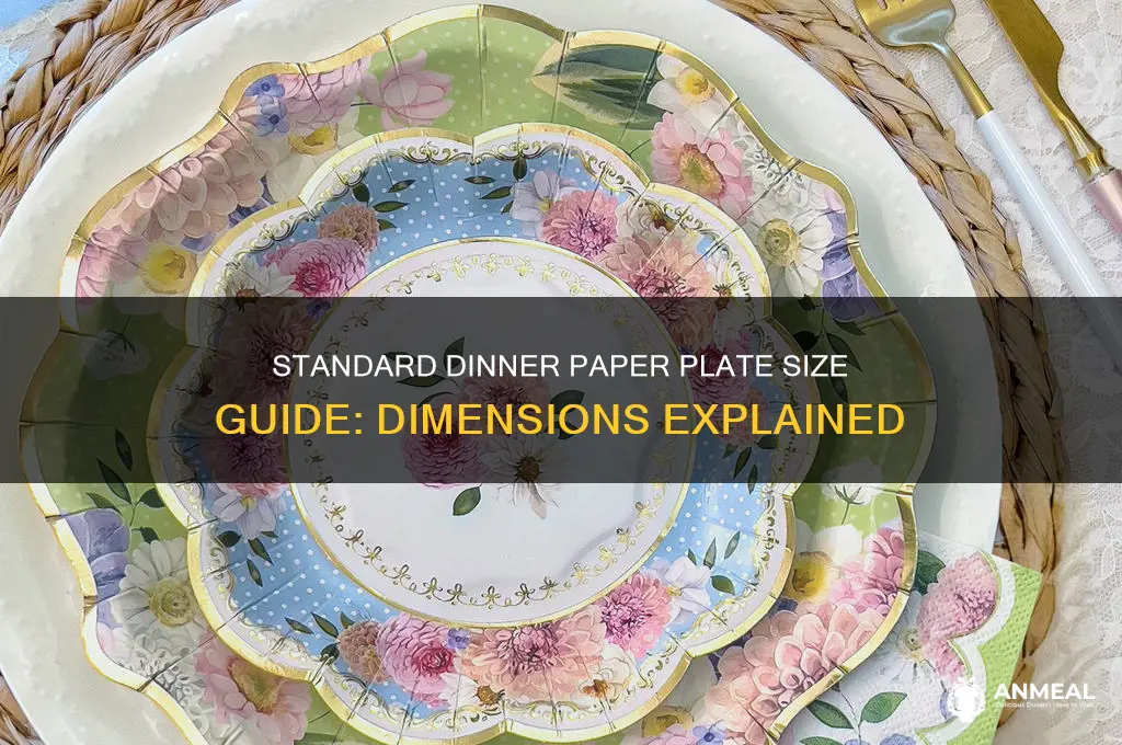 how big is a dinner paper plate