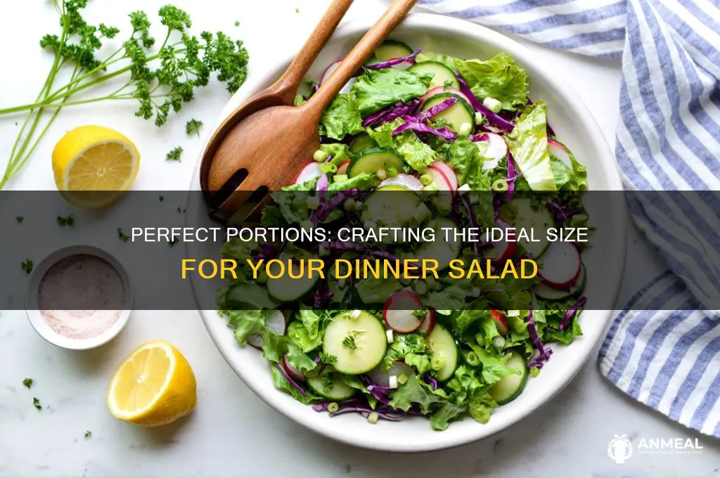 how big should dinner salad be