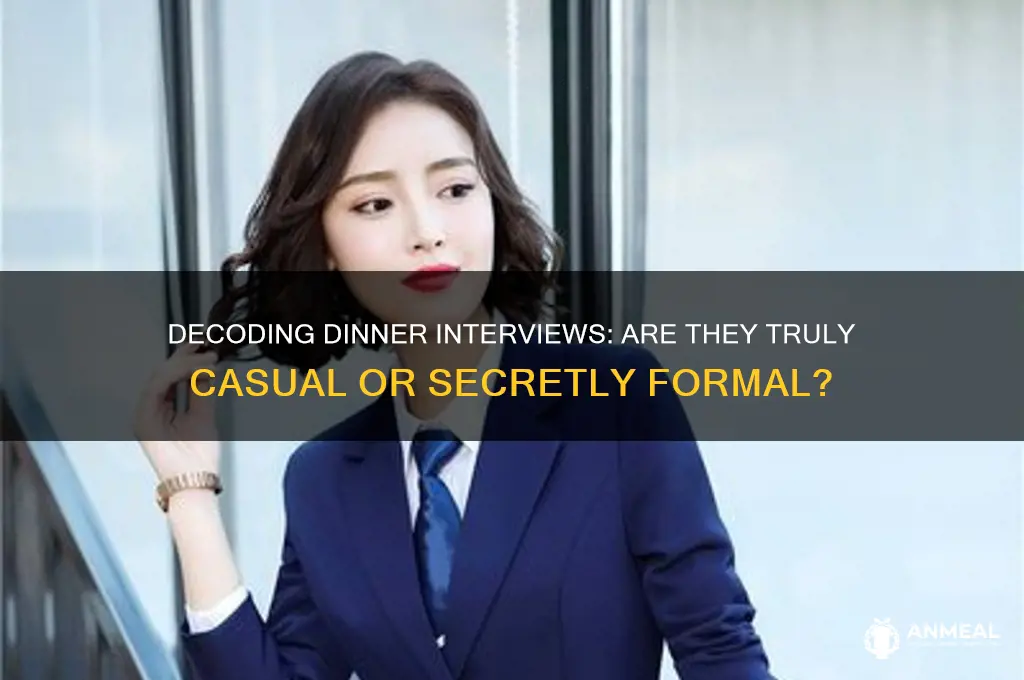 how casual are dinner interviews