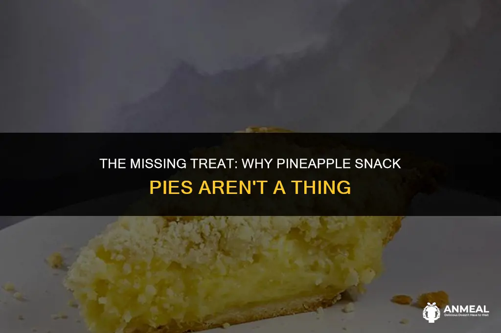 how come nobody makes pineapple snack pies