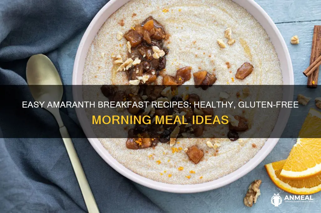 how cook amaranth for breakfast