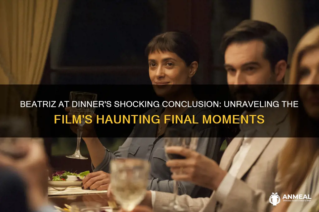 how did beatriz at dinner end