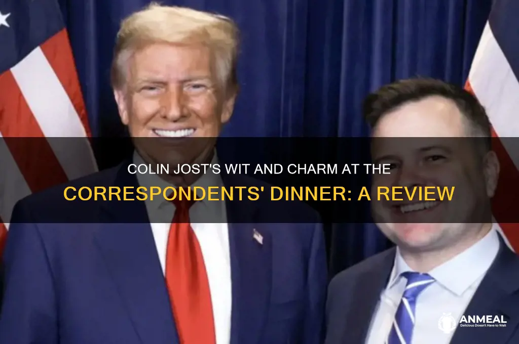 how did colin jost do at correspondents dinner