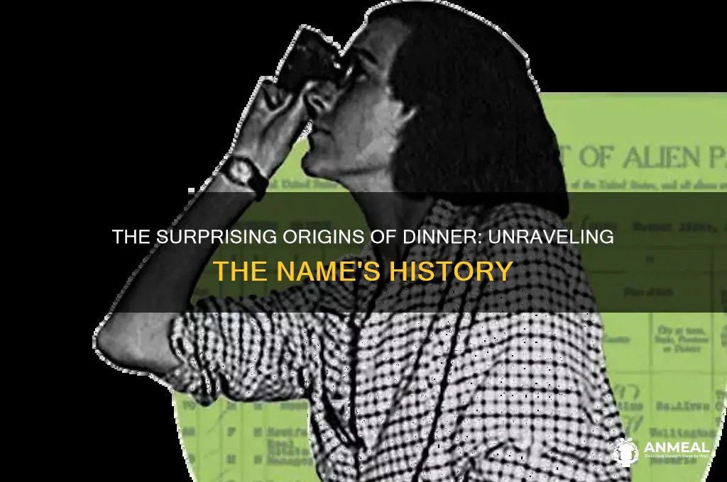 how did dinner get its name