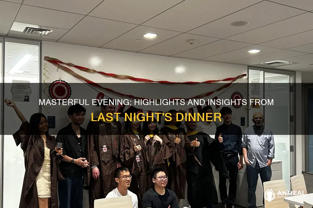 how did masters dinner go last night