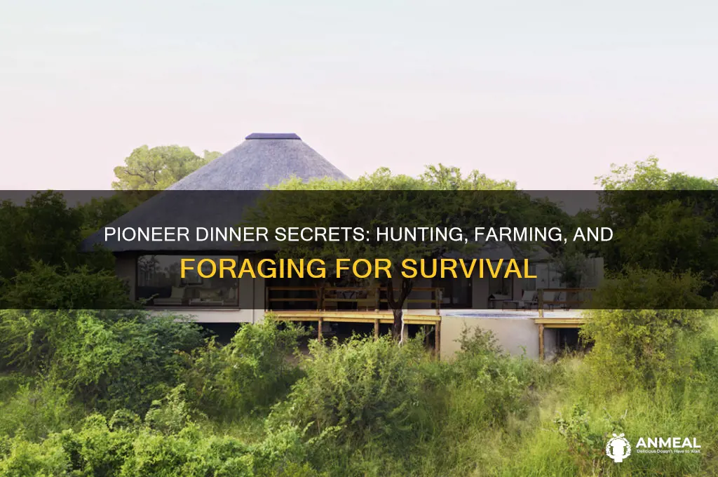 how did pioneer people get their dinner