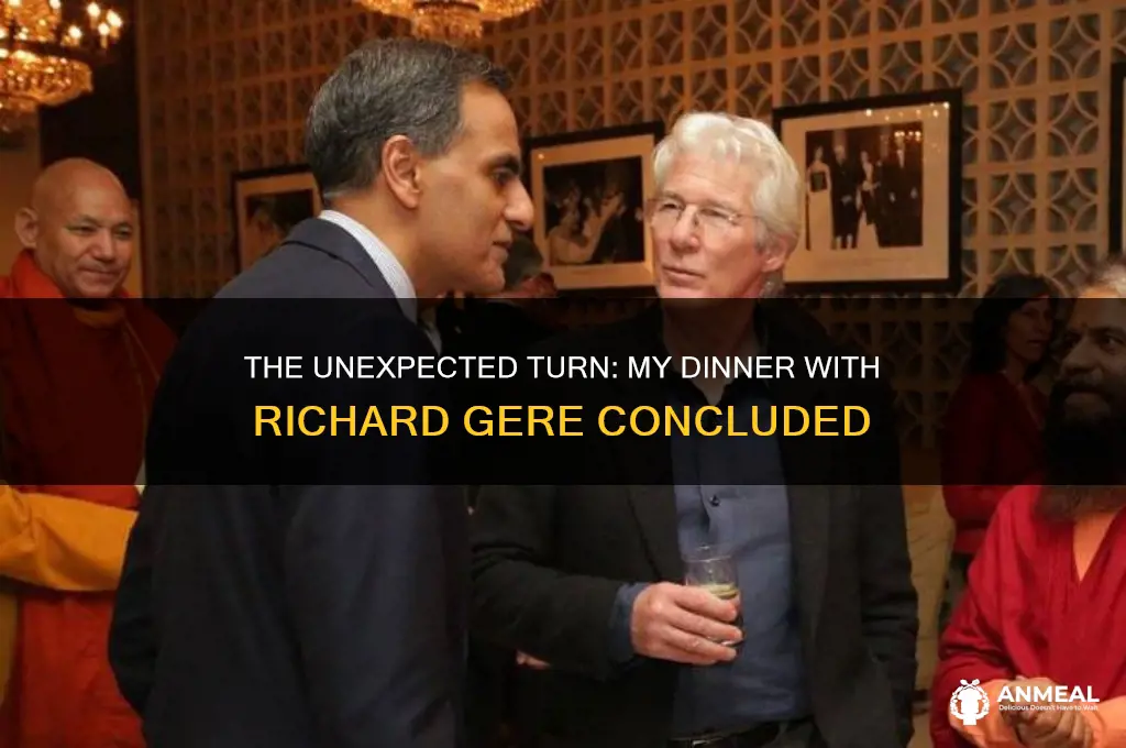 how did the dinner with richard gere end
