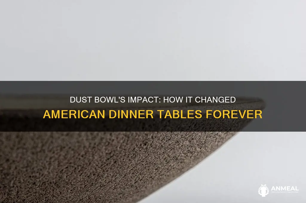 how did the dust bowl effect dinner