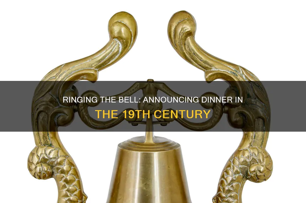 how dinner was announced in 1800s