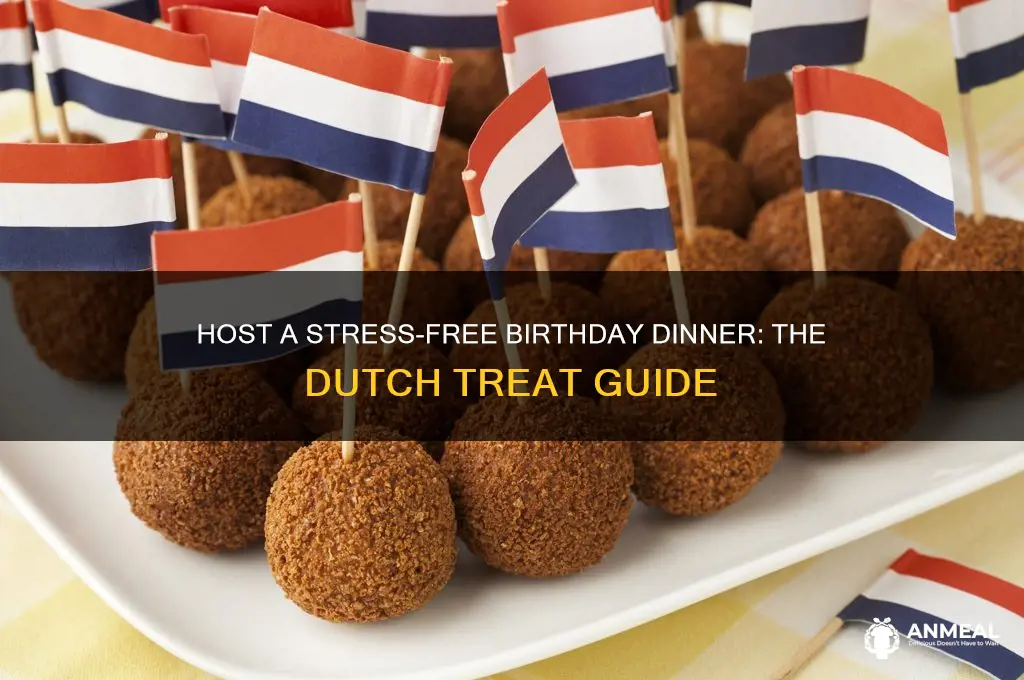 how do a birthday dinner where everyone pays for themselves