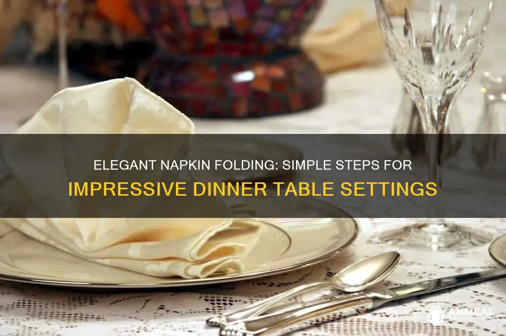 how do fold a dinner napkin