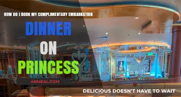Book Your Complimentary Embarkation Dinner on Princess Cruises Easily