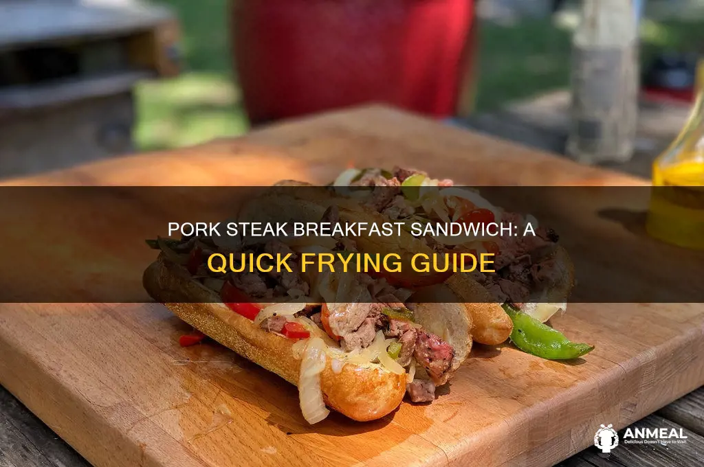 how do i cook cubed pork steak for breakfast sandwich