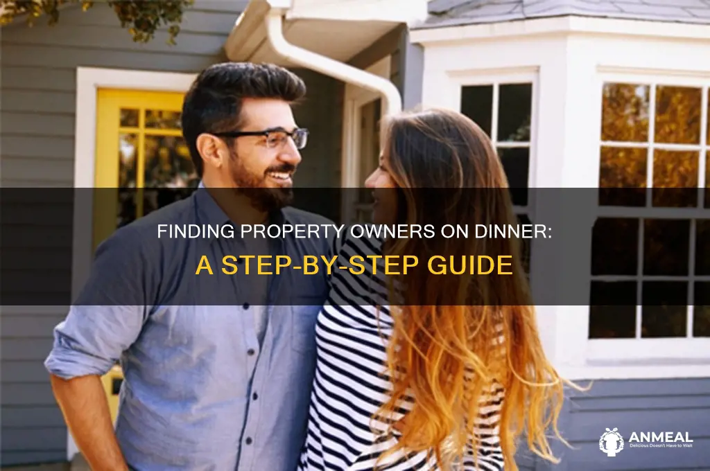 how do i find the property owner on dinner