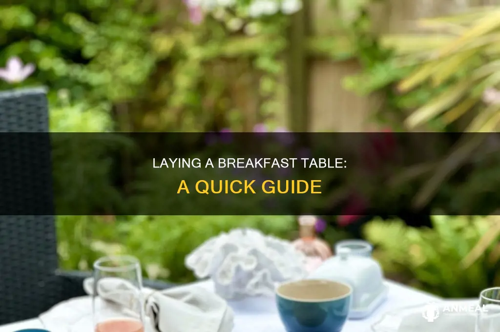 how do i lay a breakfast table