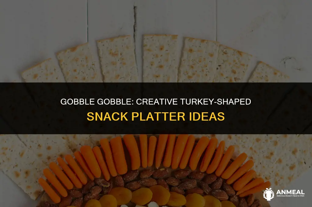 how do i make a turkey shaped snack platter