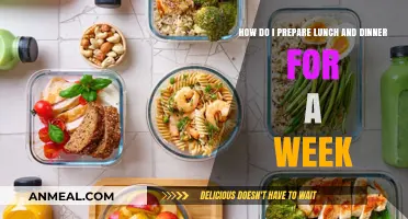Efficient Weekly Meal Prep: Plan, Cook, and Store Lunch & Dinner