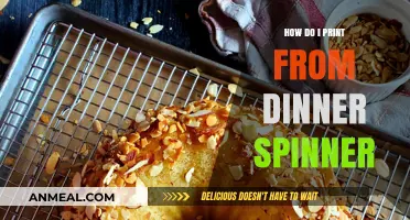 Mastering Dinner Spinner: Easy Steps to Print Your Recipes Effortlessly