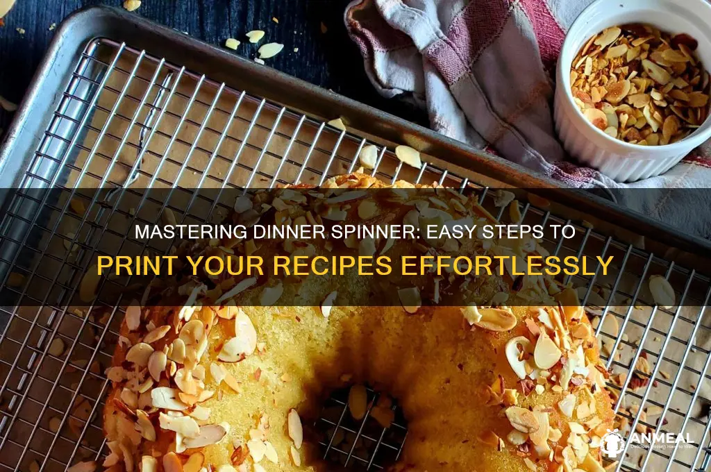 how do i print from dinner spinner