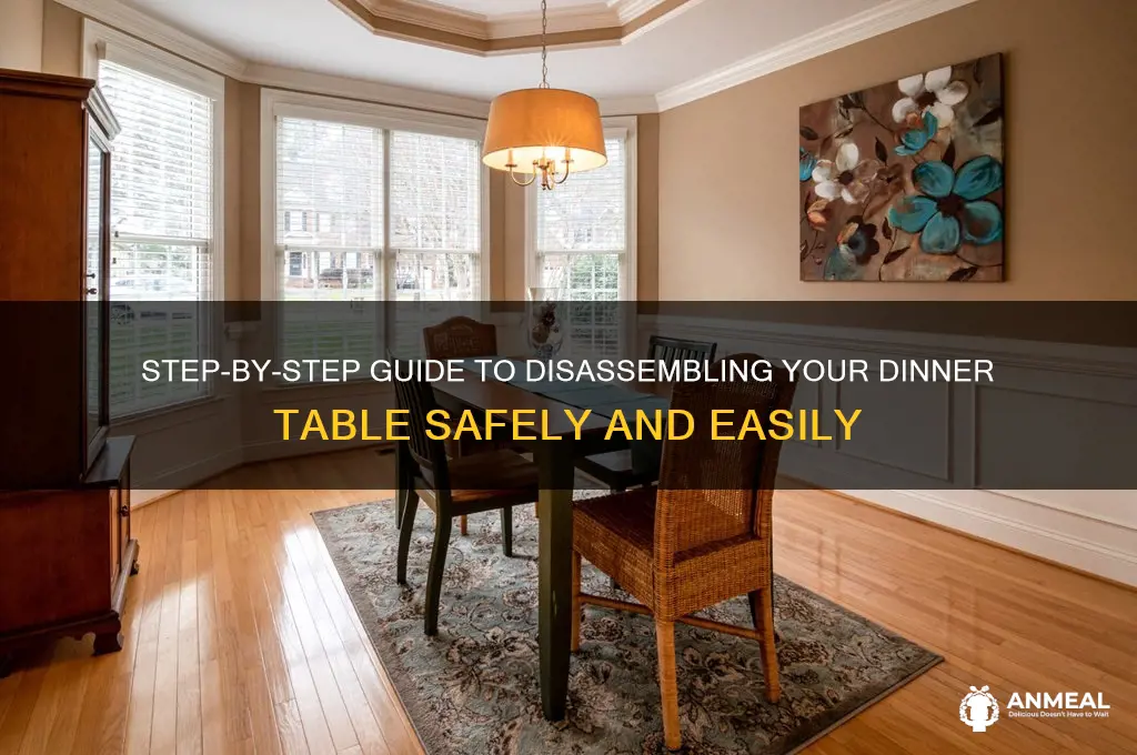 how do i pull apart dinner table