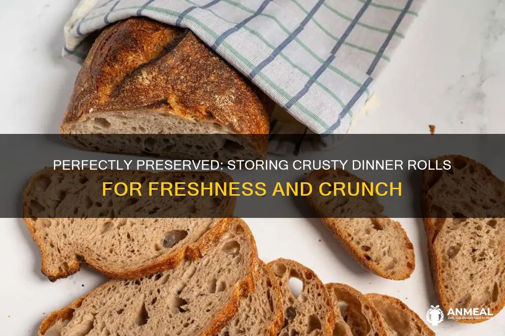 how do i store crusty dinner rolls