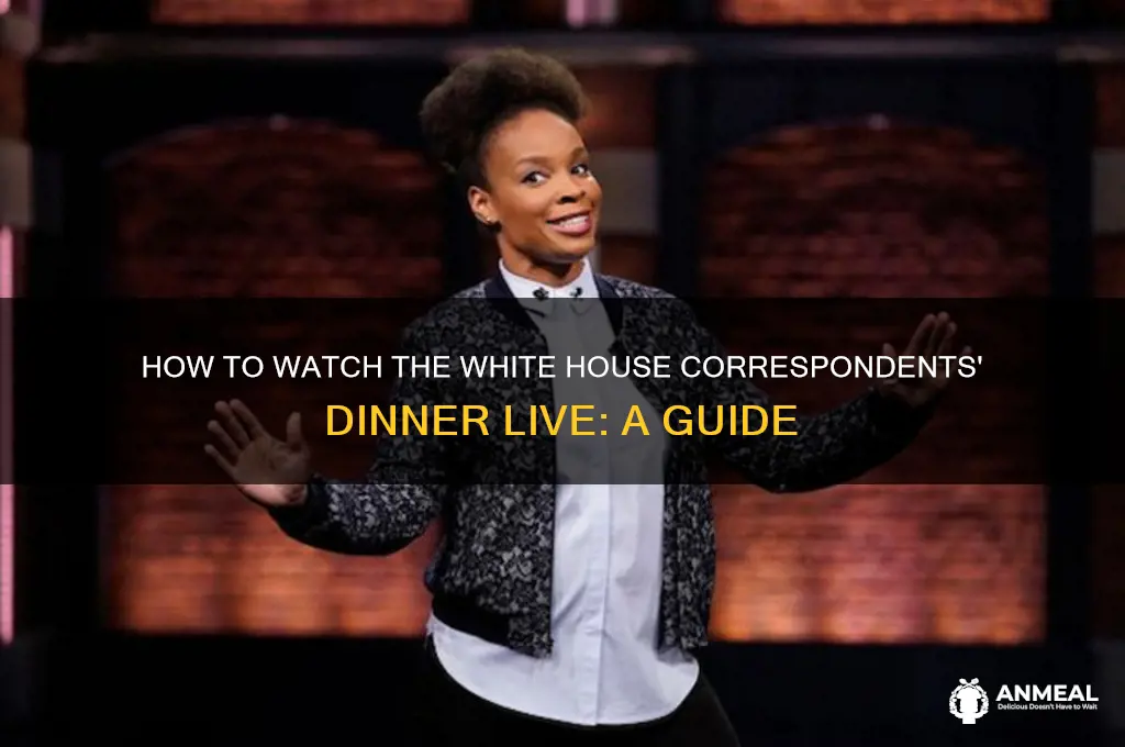how do i watch the white house correspondents dinner