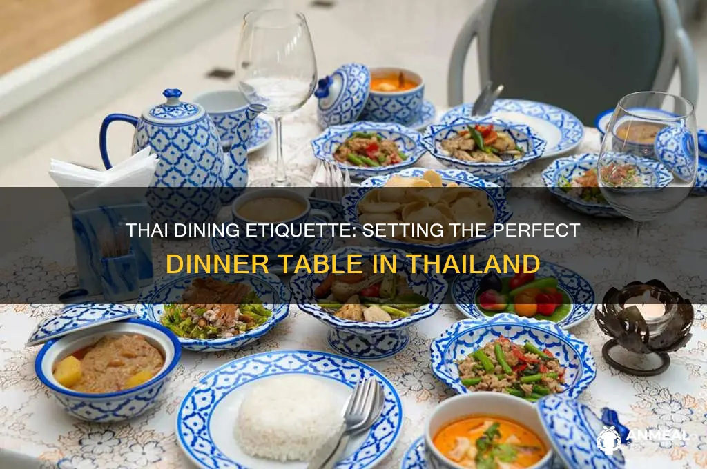how do people in thailand set their dinner table