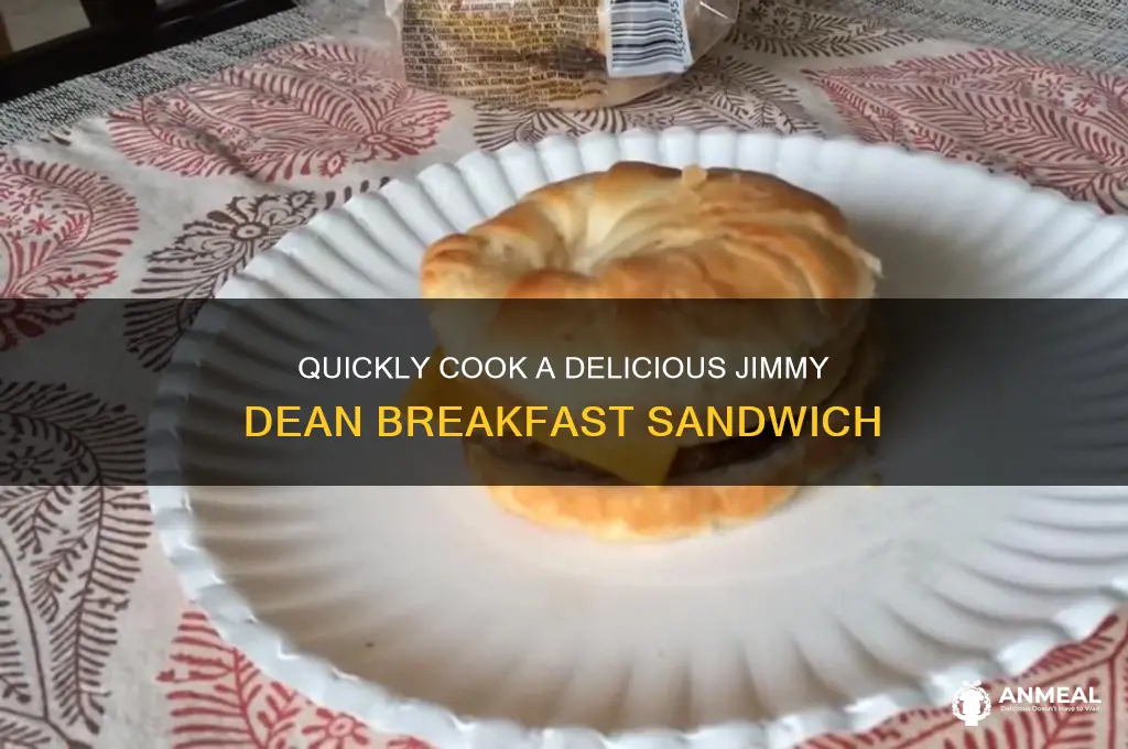 how do properly cook a jimmy dean breakfast sandwhich